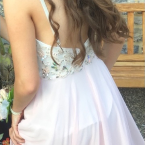 Prom dress with beading by Xscape. Retailed new $150 at Lord & Taylor. Size 6. - Picture 6 of 8